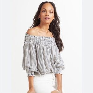 EVEREVE Sydney Stripe Off Shoulder top